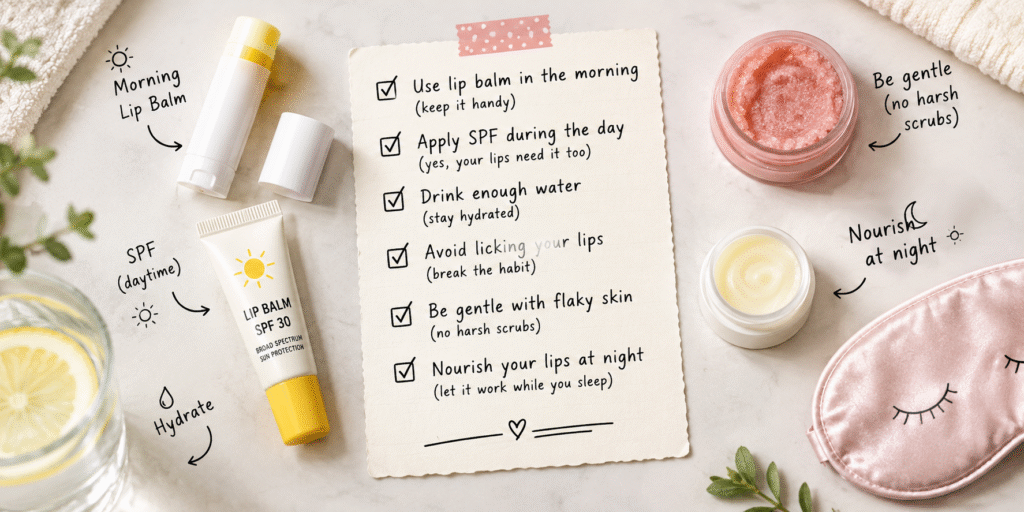 Soft Lips care routine for soft and smooth lips 