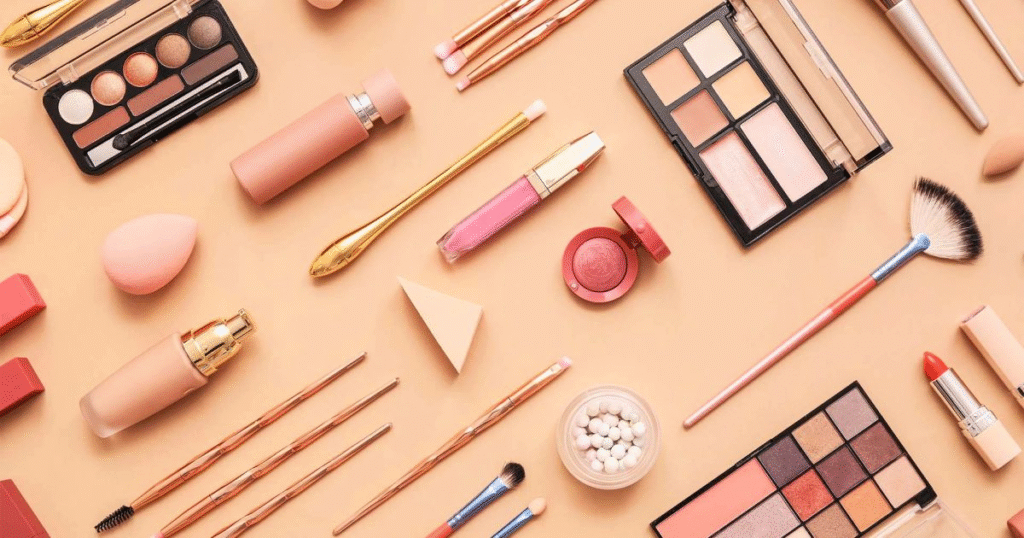 Travel Beauty essentials including skincare, sunscreen, makeup, haircare, grooming products, and toiletries for every trip