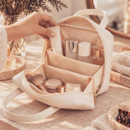 Travel Beauty essentials including skincare, sunscreen, makeup, haircare, grooming products, and toiletries for every trip