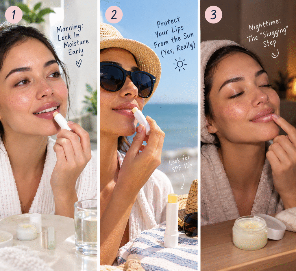 Soft Lips care routine for soft and smooth lips 